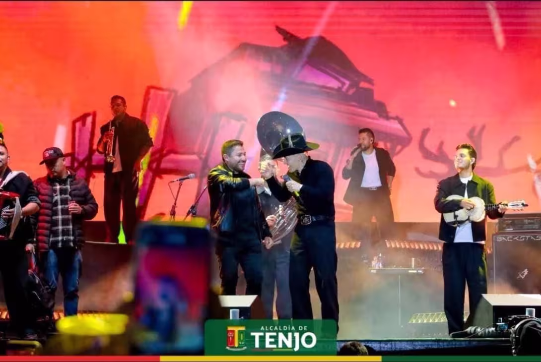 Concierto "De Una Pa' Tenjo" cerró la celebración de los 423 años del municipio
